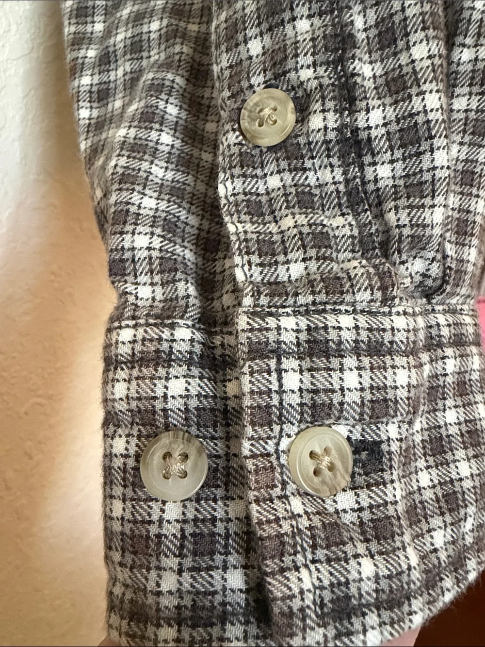 American Eagle Cropped Button-Up Hoodie Flannel Jacket- - Picture 5 of 9